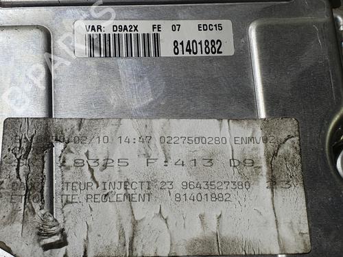 Engine control unit (ECU) PEUGEOT 406 (8B) 2.0 HDI 90 | BP20822962M57 