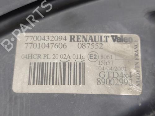 Left headlight RENAULT SCÉNIC I MPV (JA0/1_, FA0_) 1.9 dTi (JA1U) | BP22648431C28 