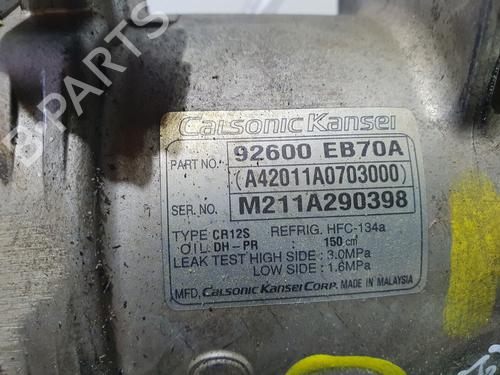 AC compressor NISSAN NAVARA NP300 (D40) 2.5 dCi | BP20843919M34 