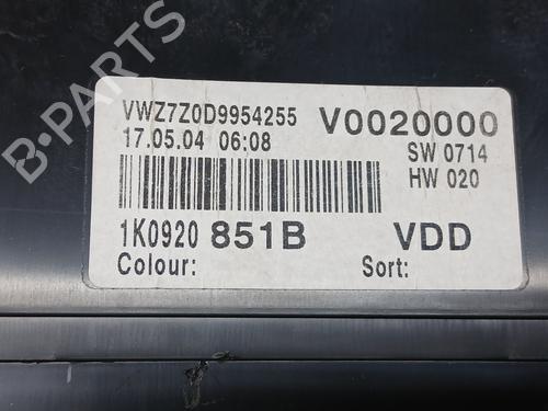 Instrument cluster VW GOLF V (1K1)  | BP29427334C47 