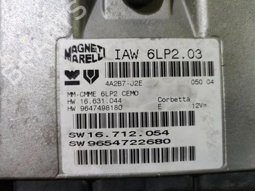 Engine control unit (ECU) PEUGEOT 206 Hatchback (2A/C) 1.4 LPG | BP20837157M57 