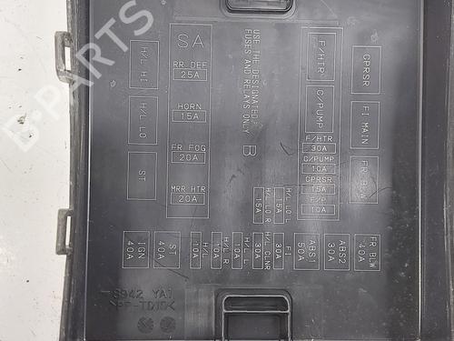 Fuse box SUZUKI GRAND VITARA II (JT, TE, TD) 1.9 DDiS (JB419WD, JB419XD) | BP26913982E1 