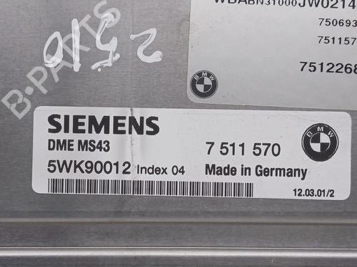 Engine control unit (ECU) BMW 3 Coupe (E46) 325 Ci | BP27261674M57 