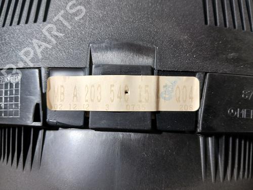 Instrument cluster MERCEDES-BENZ C-CLASS Coupe (CL203) C 230 Kompressor (203.740) | BP20841254C47 