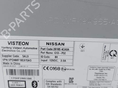 Radio NISSAN QASHQAI II (J11, J11_)  | BP24174780E6 