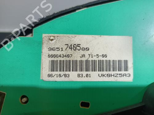 Instrument cluster PEUGEOT 206 Hatchback (2A/C) 1.4 16V | BP20830453C47 