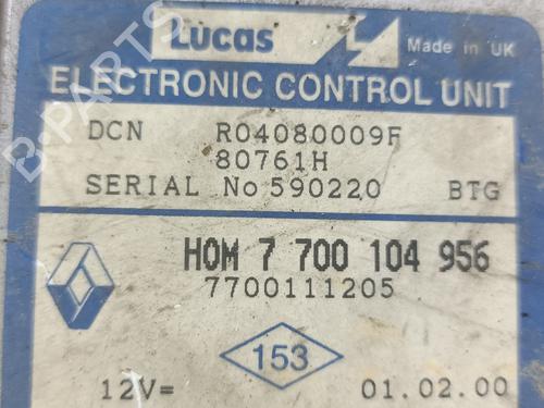 Engine control unit (ECU) RENAULT CLIO II (BB_, CB_)  | BP20817563M57 