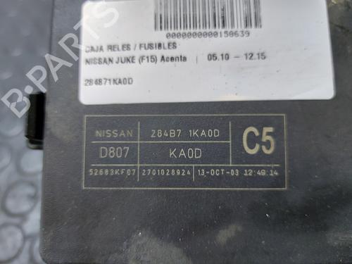 Fuse box NISSAN JUKE (F15) 1.6 | BP20840927E1 