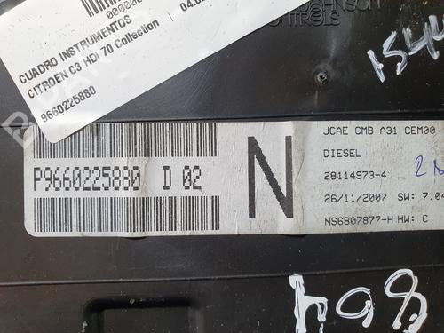 Instrument cluster CITROËN C3 I (FC_, FN_) 1.4 HDi | BP20826854C47 