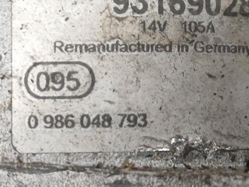 Alternator OPEL ASTRA H GTC (A04) 1.9 CDTI (L08) | BP34736360M7 - Image 3