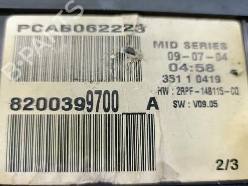 Instrument cluster RENAULT MEGANE II (BM0/1_, CM0/1_) 1.5 dCi (BM02, BM13, BM2A, CM02, CM13) | BP20829557C47 