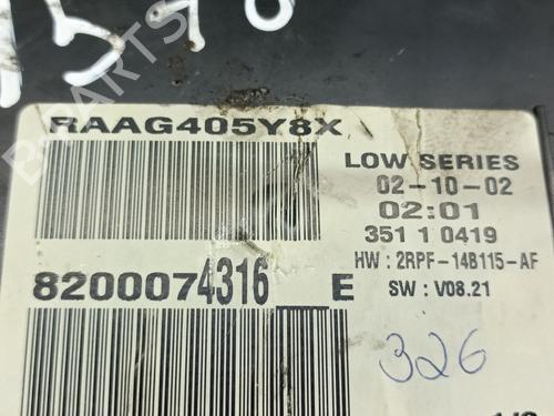 Instrument cluster RENAULT MEGANE II (BM0/1_, CM0/1_) 1.4 16V (BM0B, CM0B) | BP20831337C47 