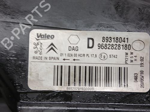 Right headlight CITROËN BERLINGO MULTISPACE (B9) 1.6 HDi 75 16V | BP25989401C29 