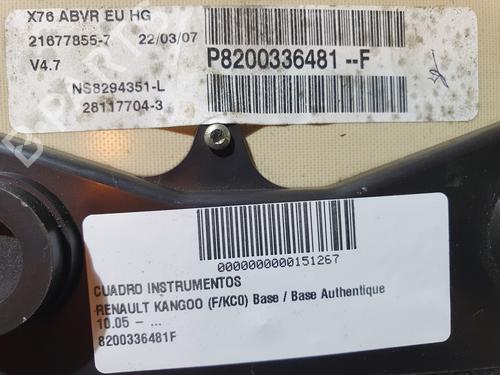 Instrument cluster RENAULT KANGOO (KC0/1_) 1.9 dCi 4x4 | BP20839576C47 
