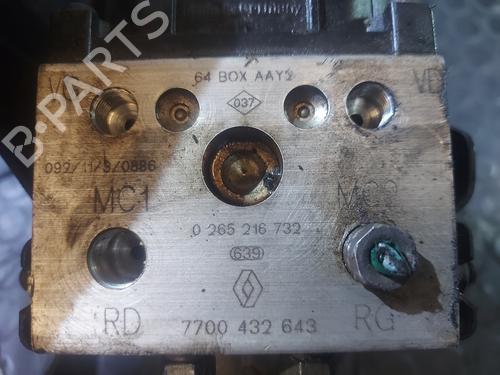 ABS pump RENAULT MEGANE I (BA0/1_) 1.6 e (BA0F, BA0S) | BP20837489M43 