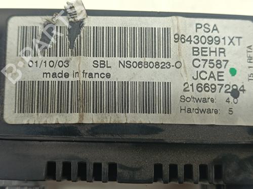 Climate control PEUGEOT 307 (3A/C) 2.0 HDi 110 | BP23044937I5 