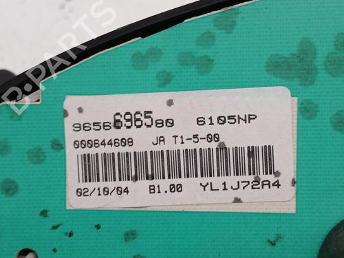 Instrument cluster PEUGEOT 206 Hatchback (2A/C) 2.0 HDI 90 | BP28673640C47