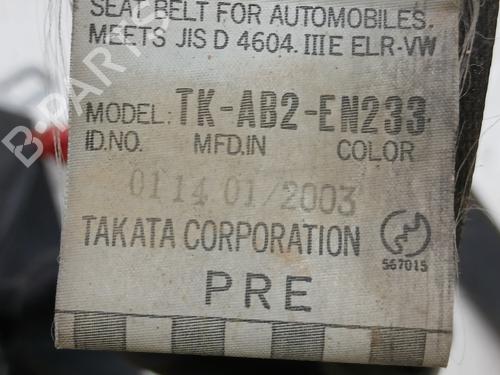 Front right seatbelt MITSUBISHI PAJERO III (V7_W, V6_W) 3.2 Di-D (V68W) | BP29636133I25 