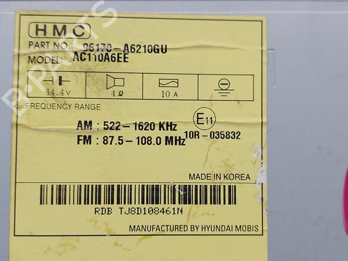 Radio HYUNDAI i30 (GD)  | BP20843114E6 