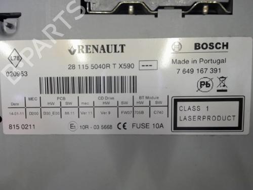 Radio RENAULT MEGANE III Hatchback (BZ0/1_, B3_) 1.5 dCi (BZ0C) | BP22077834E6