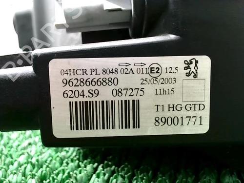 Venstre forlygte PEUGEOT 206 CC (2D) 1.6 16V (2DNFUF, 2DNFUR) | BP20876225C28 