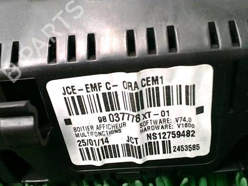Display monitor CITROËN C3 II (SC_) 1.4 HDi 70 (SC8HZC, SC8HR0, SC8HP4) | BP22089457C48 