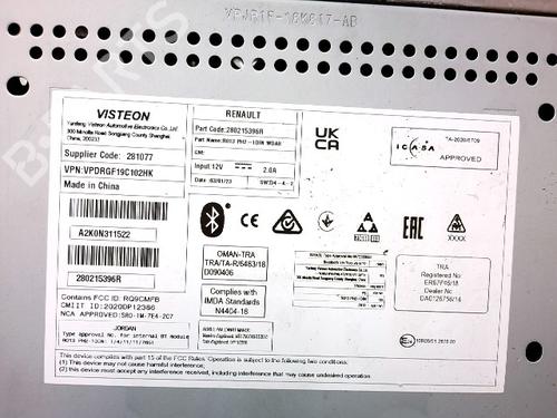 Radio RENAULT MASTER III Van (FV) 2.3 dCi 145 FWD (FV0E, FV0F, FV0H, FV02, FV0M, FV0S,... | BP34433158E6 - Image 2