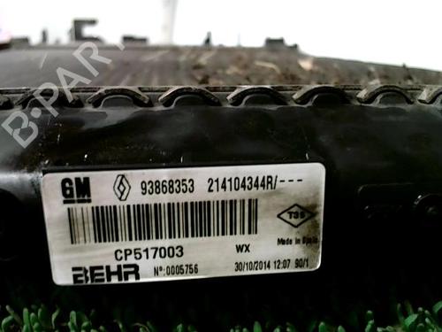 Used Water radiator Water radiator RENAULT TRAFIC III Bus (JG_) 1.6 dCi 125 (JGMH) (125 hp) 26490276 26490276