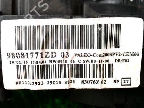 Used Steering column stalk PEUGEOT 208 I (CA_, CC_) 1.2 VTI 82 (82 hp) 22091094