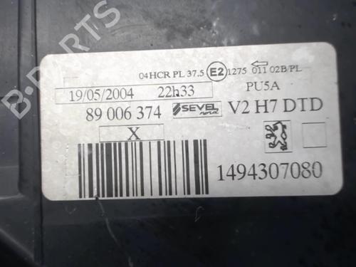 Used Right headlight PEUGEOT 807 (EB_) 2.2 HDi (128 hp) 22086524