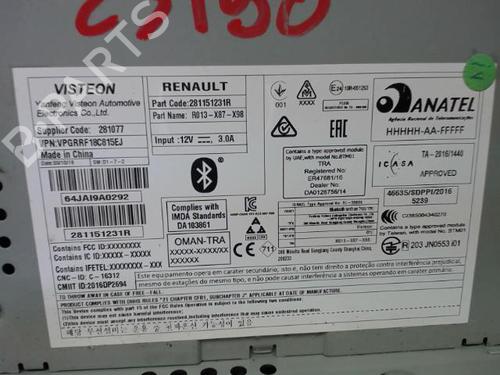 Radio RENAULT CLIO IV (BH_) 1.5 dCi 75 | BP22088351E6 