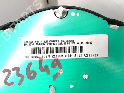 Used Instrument cluster Instrument cluster CITROËN C3 II (SC_) 1.4 HDi 70 (SC8HZC, SC8HR0, SC8HP4) (68 hp) 22089464 22089464