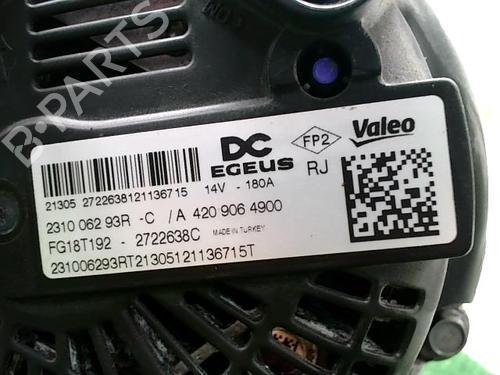 Used Alternator Alternator RENAULT CLIO V (B7_) 1.5 Blue dCi 100 (B7AD) (101 hp) 29371920 29371920