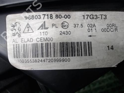 Right headlight PEUGEOT 407 (6D_) 1.6 HDi 110 (6D9HZC, 6D9HYC) | BP20875362C29 