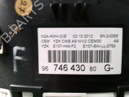 Instrument cluster PEUGEOT 208 I (CA_, CC_) 1.4 HDi | BP25587403C47 