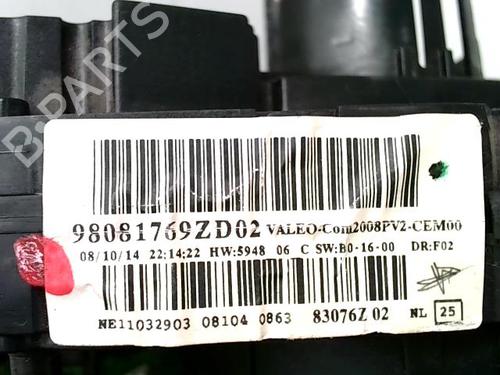 Steering column stalk PEUGEOT 2008 I (CU_) 1.6 HDi | BP30764644I23 - Image 3