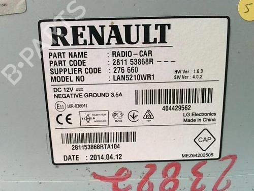 Used Radio Radio RENAULT CLIO IV (BH_) 1.5 dCi 75 (75 hp) 22089553 22089553