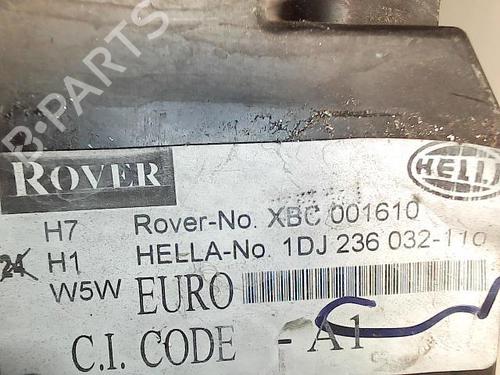 Left headlight ROVER 75 (RJ) 2.0 CDT | BP22090559C28 