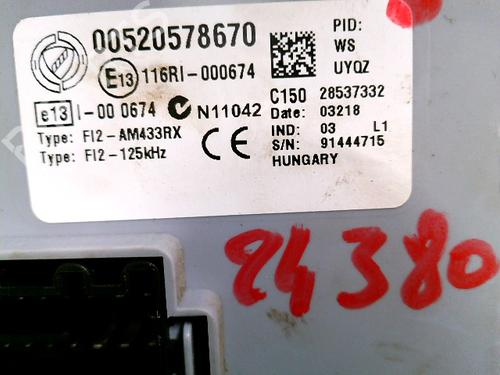 Used Electronic module Electronic module FIAT PUNTO (199_) 1.2 (199AXZ1A, 199BXZ1A) (69 hp) 33969663 33969663