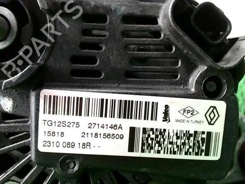 Used Alternator Alternator RENAULT CAPTUR I (J5_, H5_) 1.5 dCi 90 (J5N4, J5M5, J5MW, J5M6, J5AL, J5AJ) (90 hp) 20876066 20876066