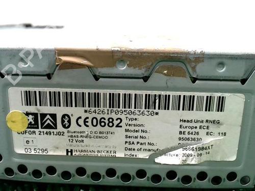 Used Radio PEUGEOT 3008 I MPV (0U_) 1.6 HDi (109 hp) 22090565