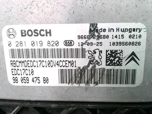 Electronic module PEUGEOT 208 I (CA_, CC_) 1.4 HDi | BP22089450M83 