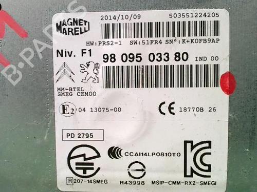 Radio PEUGEOT 2008 I (CU_) 1.6 HDi | BP30764646E6