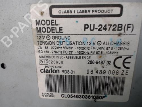 Radio CITROËN C5 I (DC_) 2.0 HDi (DCRHZB, DCRHZE) (109 hp) 22079507