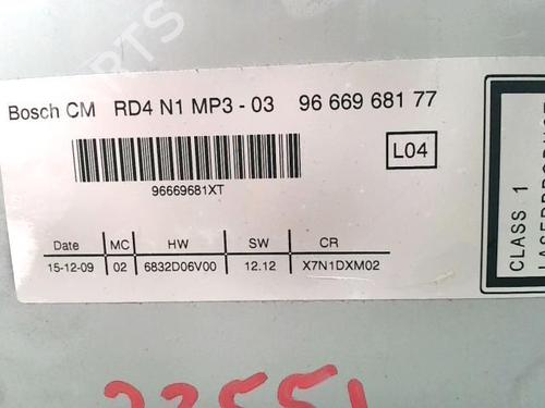 Radio CITROËN BERLINGO Box Body/MPV (B9) 1.6 HDi 90 16V | BP22089304E6 