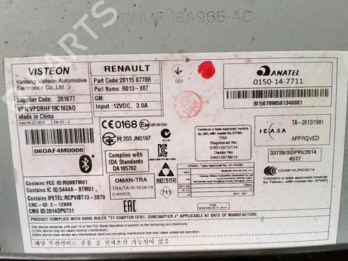 Radio RENAULT TWINGO III (BCM_, BCA_) 1.0 SCe 70 | BP22092890E6 