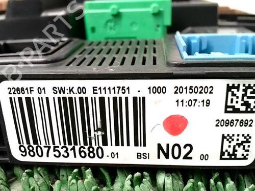 Electronic module PEUGEOT 208 I (CA_, CC_) 1.2 VTI 82 | BP22091098M83 