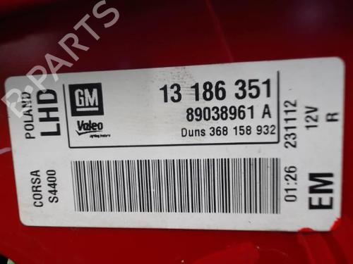 Used Right taillight OPEL CORSA D (S07) 1.0 (L08, L68) (65 hp) 20875392