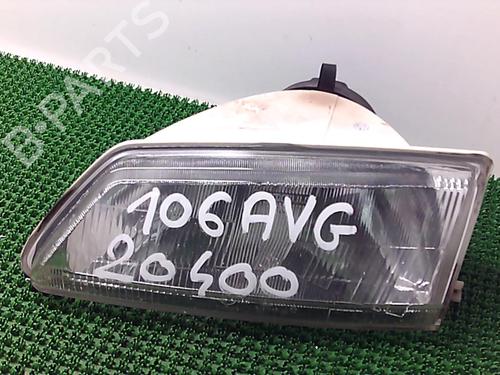Used Left headlight PEUGEOT 106 I (1A, 1C) 1.5 D (58 hp) 22076155