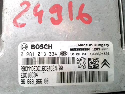Used Electronic module Electronic module CITROËN C3 Picasso (SH_) 1.6 HDi (109 hp) 29524056 29524056